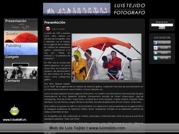 Página Web de Luis Tejido