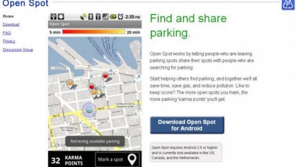 Open Spot, encuentra y comparte aparcamiento en Android