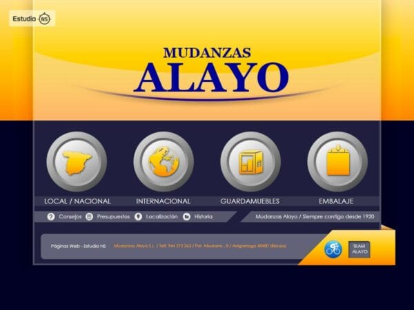 Web Profesional para Mudanzas Alayo