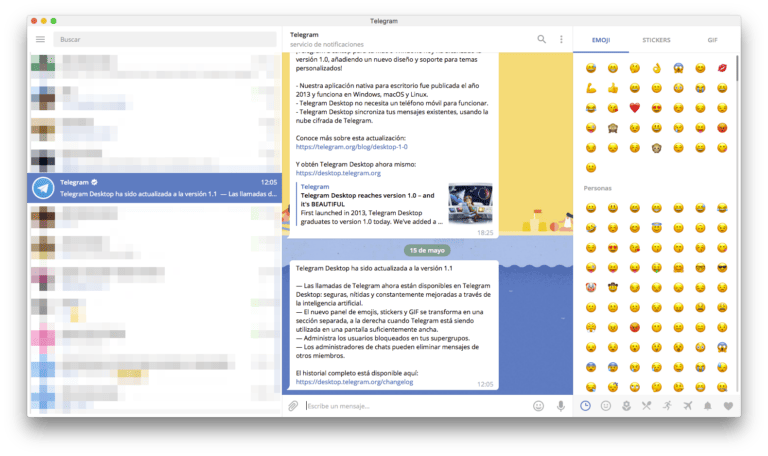Ahora #TelegramDesktop es compatible con las llamadas de voz en la versión 1.1