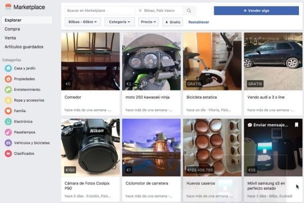 Facebook ha creado su propio Wallapop llamado Marketplace