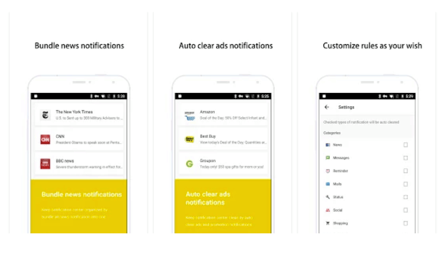 Inbox de notificaciones, gestión de notificaciones en Android a lo GTD