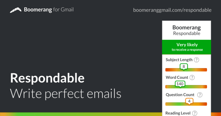 Boomerang Respondable, asistente para que tus emails sean más respondidos