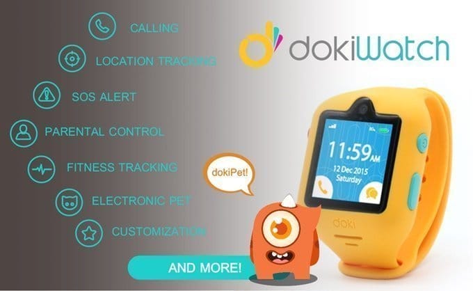 dokiWatch, el smartwatch para niños con videollamadas, GPS, seguimiento de actividad, y mucho más