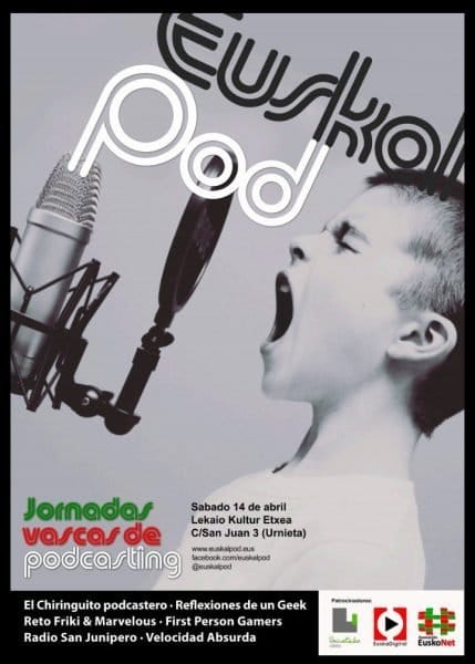 Haré un directo en EuskalPod, las jornadas de podcasting de Euskadi