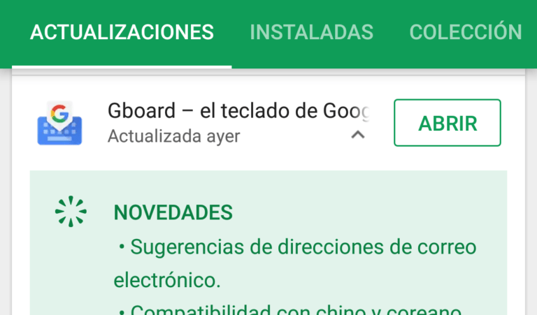 Google Play Store ahora te muestra las novedades de las aplicaciones en la pestaña de actualizaciones