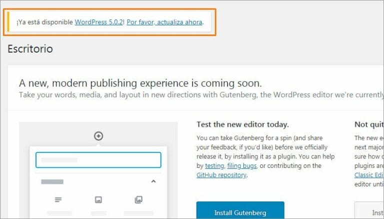 Resumen WordPress: noticias, Gutenberg y plugins