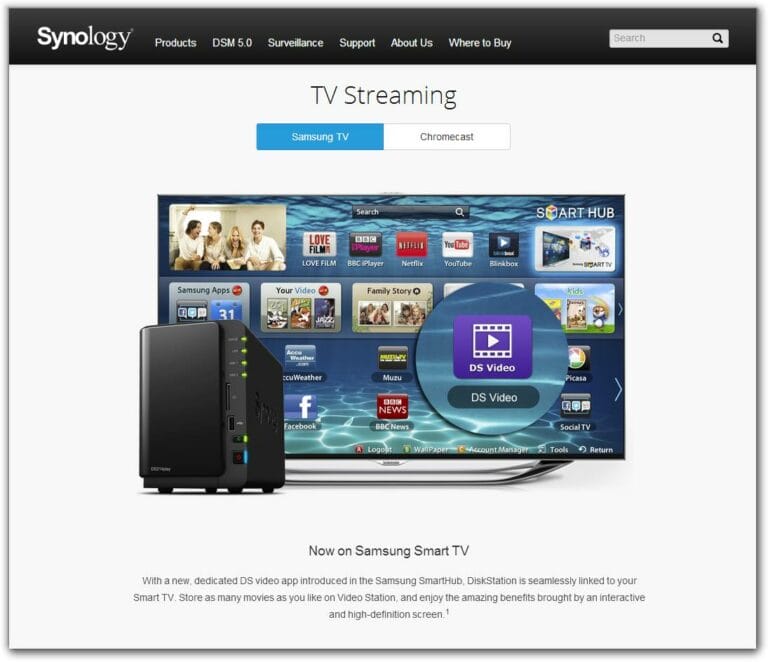 Synology lanza versión para smart TV de DS Video